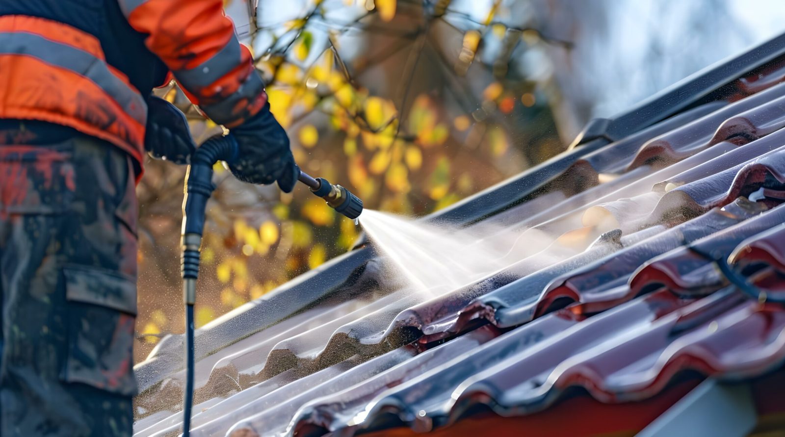 Démoussage et nettoyage de toiture à Arras